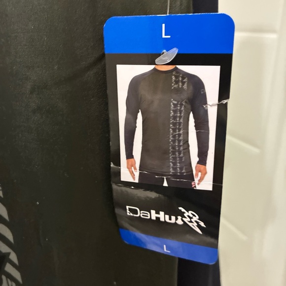 Black and gray Long rash guard - Picture 6 of 8